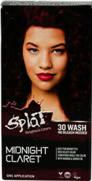 Splat Rebellious Colors No Bleach Needed Hair Color Kit, MIDNIGHT CLARET, 6 Oz