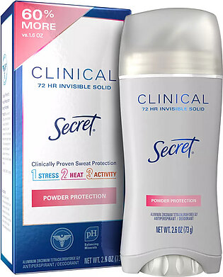Secret Clinical Strength Antiperspirant And Deodorant, 2.6 Oz