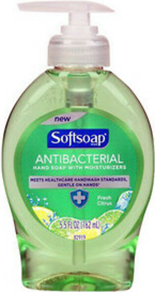 Softsoap Antibacterial Liquid Hand Soap With Moisturizers, Fresh Citrus Scent - 5.5 Oz