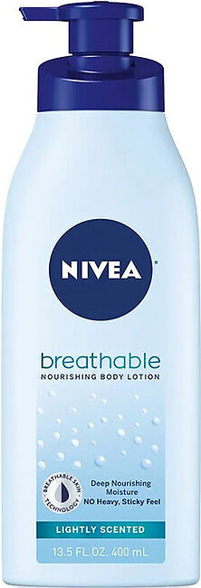 Nivea Breathable Nourishing Body Lotion, Lightly Scented,13.5 Oz