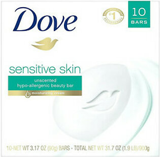 Dove Bar Soap Sensitive Skin, 31.7 Oz