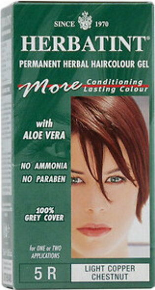 Herbatint Permanent Herbal Haircolor Gel #5R Light Copper Chestnut - 4 Oz