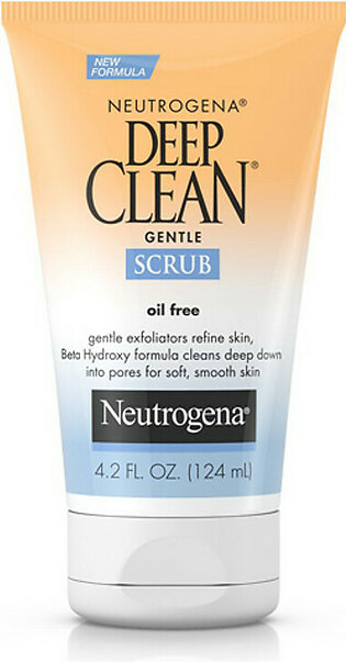 Neutrogena Deep Clean Gentle Facial Scrub, Oil Free - 4.2 Oz