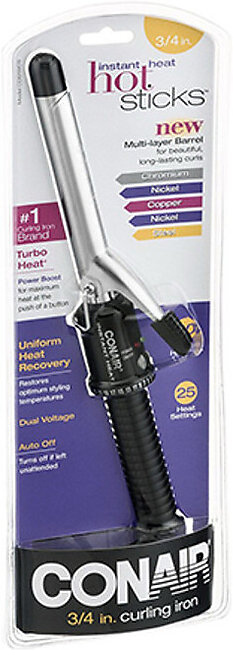 Conair Instant Heat Curling Iron 0.75 inch and #034, Model CD81WCSR, 1 ea