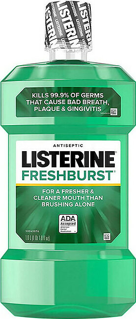 Listerine Freshburst Antiseptic Mouthwash, 1 Liter
