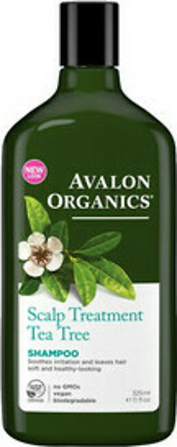 Avalon Organics Tea Tree Scalp Treatment Hair Shampoo - 11 Oz