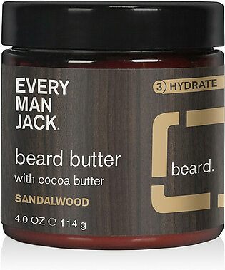 Every Man Jack Sandalwood Beard Butter, 4 Oz