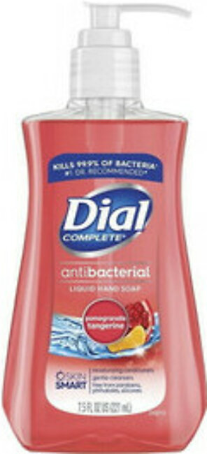 Dial Antibacterial Liquid Hand Soap With Moisturizer Pomegranate And Tangerine, 7.5 Oz