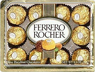 Ferrero Rocher Sweet Chocolates - 12 Pieces, 12 Pack