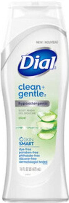 Dial Clean And Gentle Body Wash, Aloe, 16 Oz