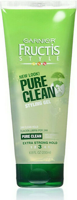 Garnier Fructis Style Pure Clean Styling Gel, Extra Strong Hold 6.8 Oz