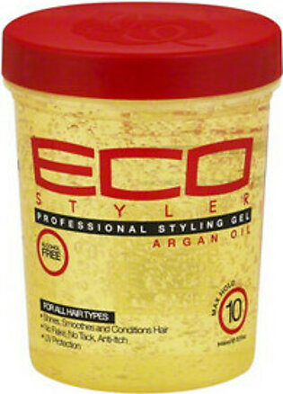 Eco Styler Professional Hair Styling Gel with Argan Oil, 10 Max Hold, 32 Oz