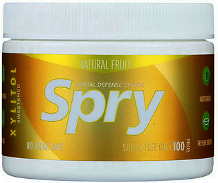 Spry Fresh Natural Xylitol Fresh Fruit Chewing Gum, 100 Ea