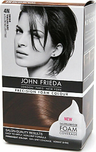 John Frieda Precision Foam Dark Natural Brown Hair Colour, #4N - Kit