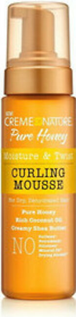 Creme of Nature Pure Honey Moisture and Twist Curling Mousse, 7 Oz