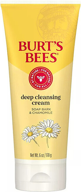 Burts Bees Deep Cleansing Cream, Soap Bark And Chamomile, 6 Oz