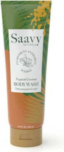 Saavy Naturals Body Wash, Tropical Coconut, 8.5 Oz
