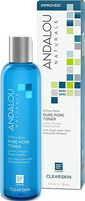 Andalou Naturals Willow Bark Pure Pore Toner, 6 Oz