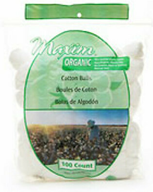 Maxim Organic Cotton Balls - 100 Ea, 3-Pack