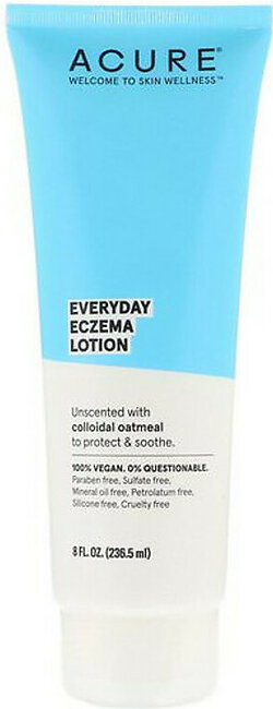 Acure Everday Eczema Unscented Lotion, 8 Oz