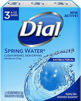 Dial Clean And Refresh Antibacterial Deodorant Bar Soap, Spring Water - 1 Ea