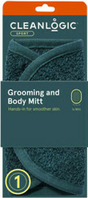Clean Logic Sport Grooming And Body Mitt, 1 Ea