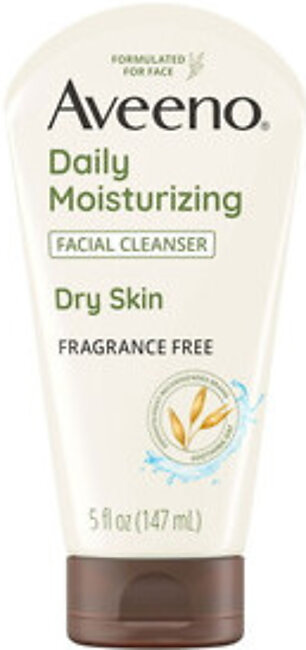 Aveeno Daily Moisturizing with Soothing Oat Facial Cleanser, 5 Oz