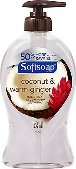 Softsoap Liquid Hand Soap, Coconut And Warm Ginger, 11.25 Oz