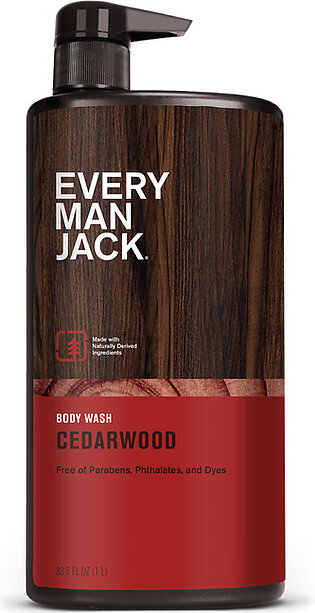 Every Man Jack Cedarwood Body Wash, 33.8 Oz