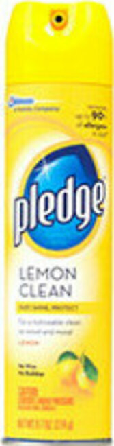 Pledge Lemon Clean Furniturer Polish Spray - 9.7 Oz, 12 Pack