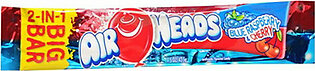 Airheads 2-In-1 Big Candy Bar, Blue Raspberry And Cherry - 1.5 Oz, 24 ea