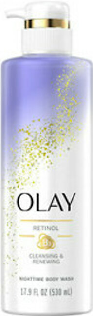 Olay Cleansing & Renewing Nighttime Body Wash, 17.9 Oz