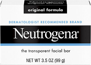 Neutrogena Transparent Scented Facial Soap, Original Formula Soap, 3.5 Oz