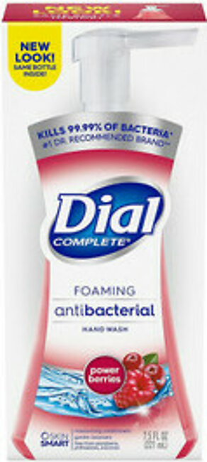 Dial Complete Foaming Antibacterial Antioxidant Liquid Hand Soap, Cranberry - 7.5 Oz