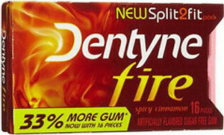 Dentyne Fire Sugar Free Gum, Spicy Cinnamon - 16 Ea, 9 Pack