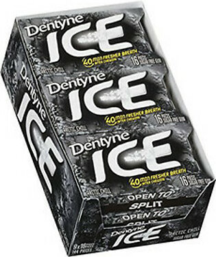 Dentyne Ice New Split2Fit Sugar Free Arctic Chill Gums - 16 Ea, 9 Pack