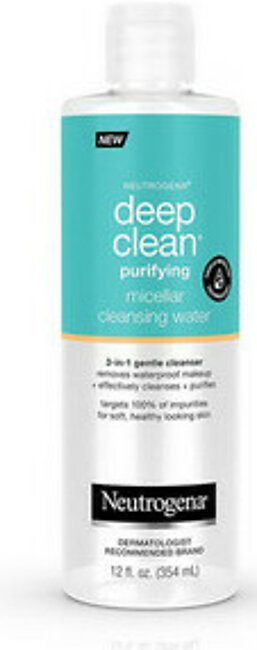 Neutrogena Deep Clean Purifying Micellar Cleanse Water for Face, 11.3 Oz