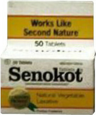 Senokot Natural Vegetable Laxative Ingredient Tablets - 50 Ea