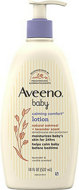 Aveeno Baby Calming Comfort Moisturizing Lotion, Lavender & Vanilla, 18 Oz