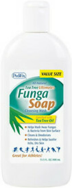 Pedifix All Natural Funga Soap Cleansing Wash with Tea Tree Oil, 13.5 Oz
