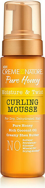 Creme of Nature Pure Honey Moisture & Twist Curling Mousse, 7 Oz