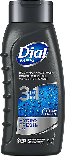 Dial For Men Hydrofresh Hair And Body Wash, Full Force - 16 Oz