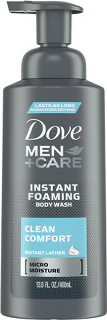 Dove Men Care Foaming Body Wash, Clean Comfort, 13.5 Oz