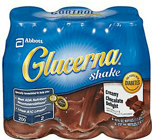 Glucerna Shake Bottle, Creamy Chocolate Flavor - 8 Oz, 24 Ea