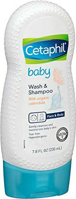 Cetaphil Baby Wash and Shampoo With Organic Calendula, 7.8 oz