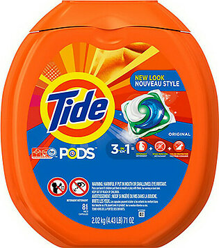 Tide Pods Original Scent Laundry Detergent 81 Count, 4 Pack