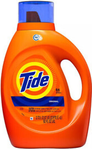 Tide Liquid Laundry Detergent, Original, 64 Loads, 92 Oz
