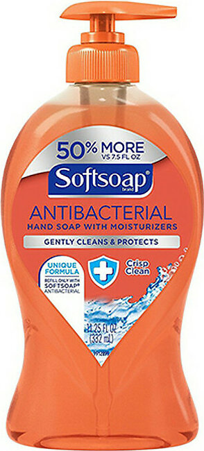 Softsoap Liquid Hand Soap, Antibacterial Crisp Clean, 11.25 Oz