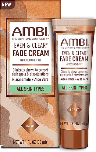 Ambi Even and Clear Fade Cream, Hydroquinone free, 1 Oz