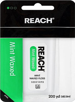 Reach Mint Waxed Dental Floss Yards, 200 Ea
